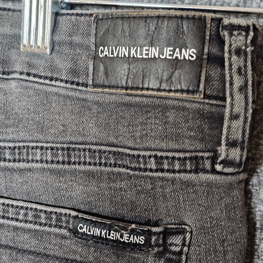 Calvin Klein Jeans CKJ 011 Skinny Gray Denim 27x30 Style 42BA508 Charcoal Mens - Picture 11 of 16